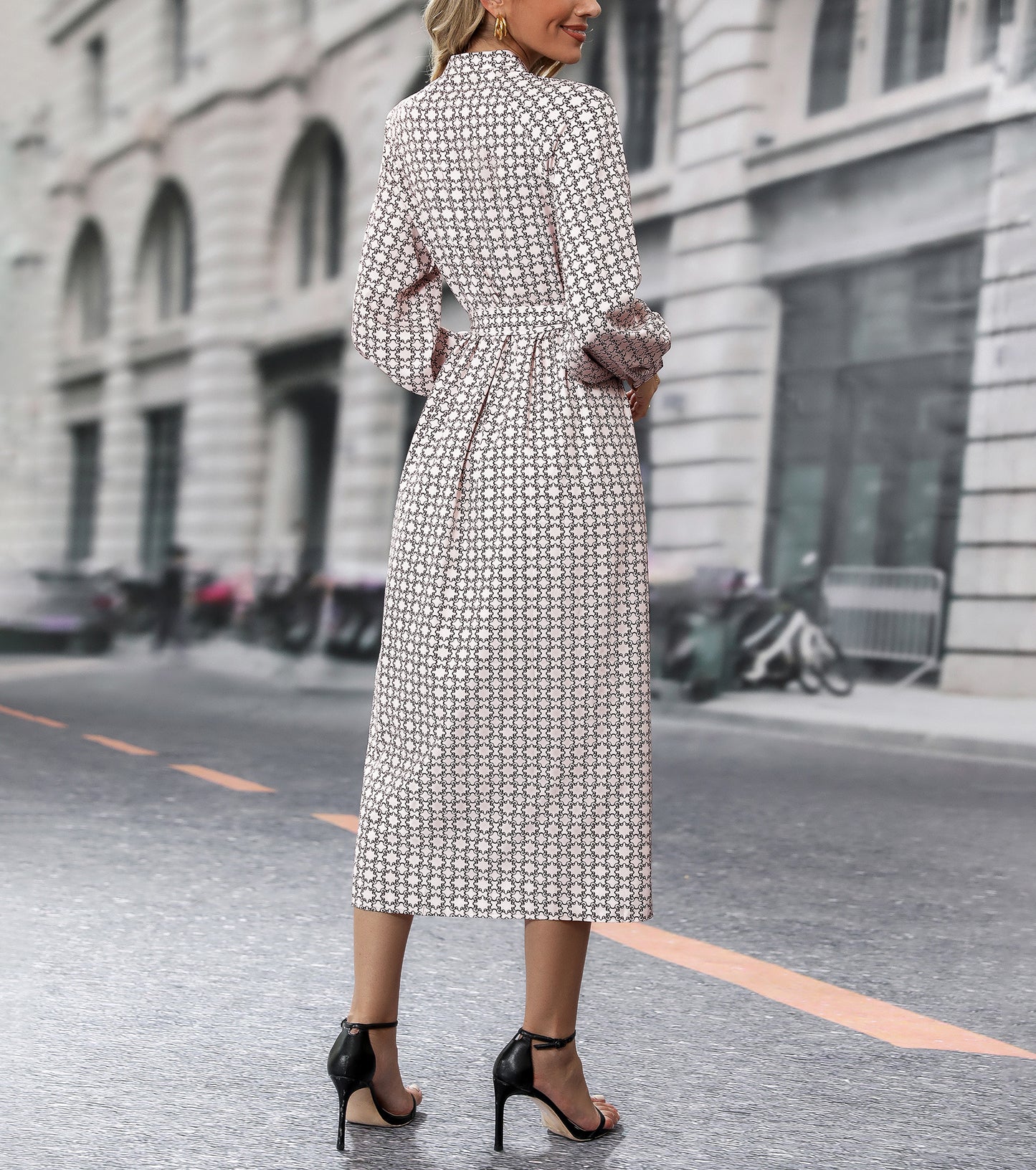 Women Spring Fall Long Dresses, Sexy Band Neck Split Leg Dress, Casual Wedding Guest Party Engagement Bodycon Dress